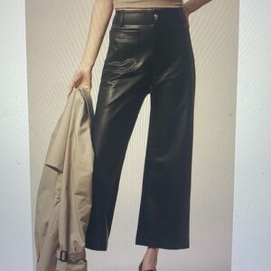 Faux leather pants